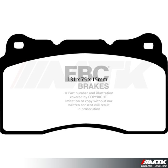 Plaquettes avant EBC Brakes Mitsubishi Lancer Evo 10