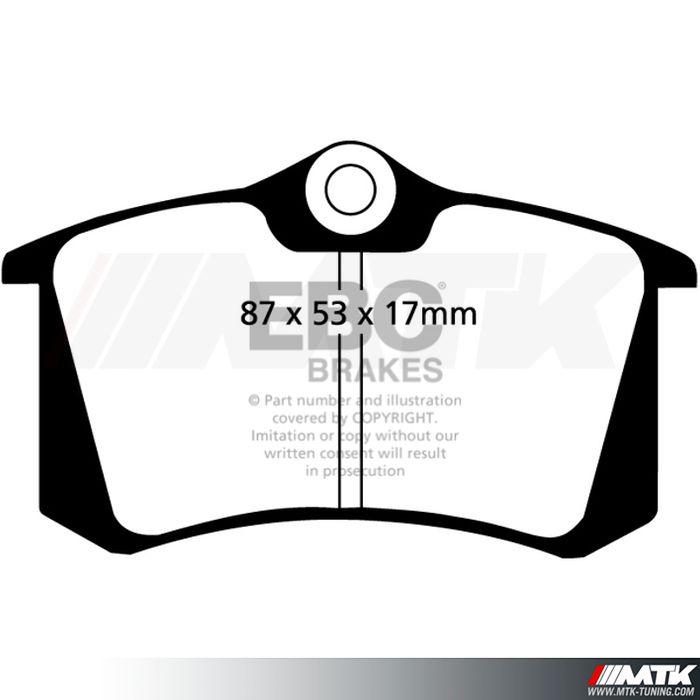 Plaquettes arrière EBC Brakes Skoda Octavia 1Z