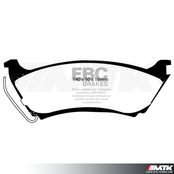 Plaquettes arrière EBC Brakes Mercedes-Benz ML W163