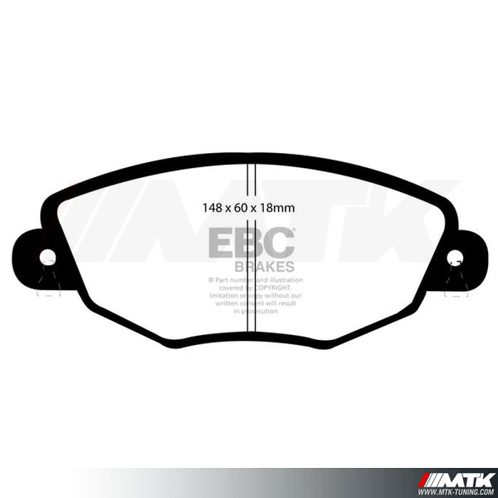 Plaquettes avant EBC Brakes Ford Mondeo 3