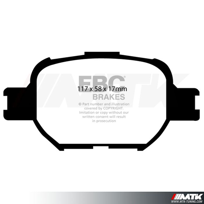 Plaquettes avant EBC Brakes Toyota Corolla Verso