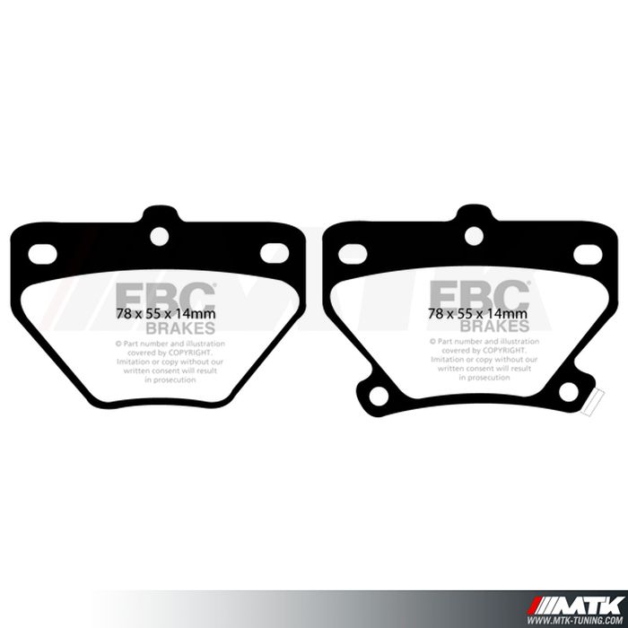 Plaquettes arrière EBC Brakes Toyota Yaris (XP10)