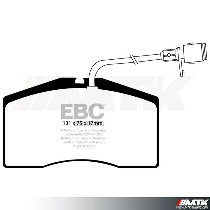 Plaquettes avant EBC Brakes Audi S8 D2