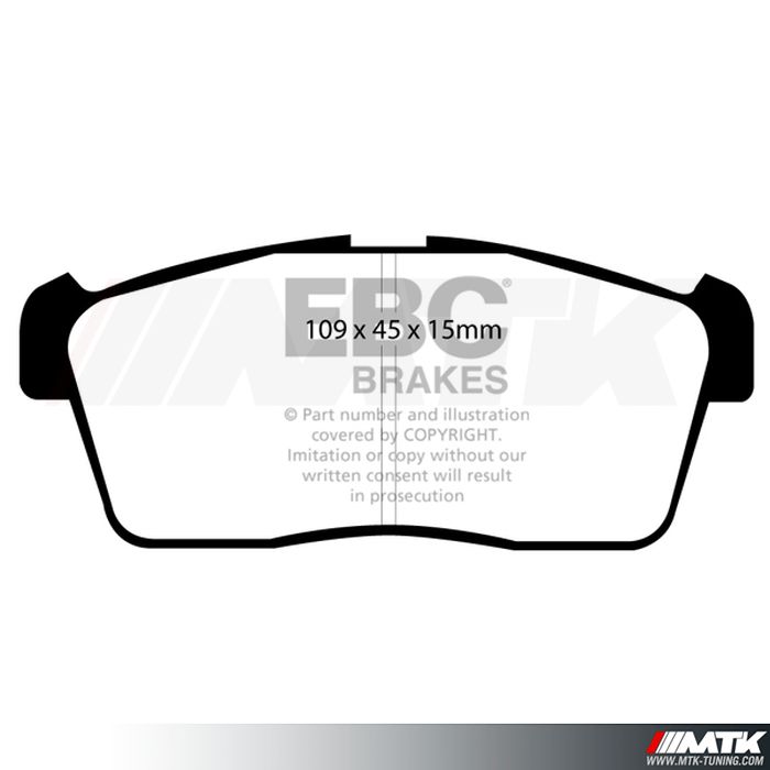 Plaquettes avant EBC Brakes Nissan Pixo