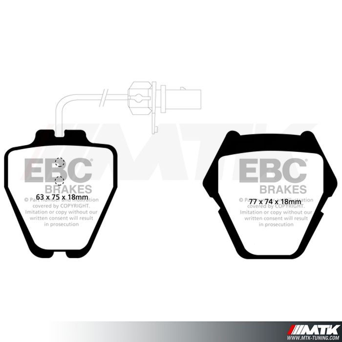 Plaquettes avant EBC Brakes Volkswagen Phaeton