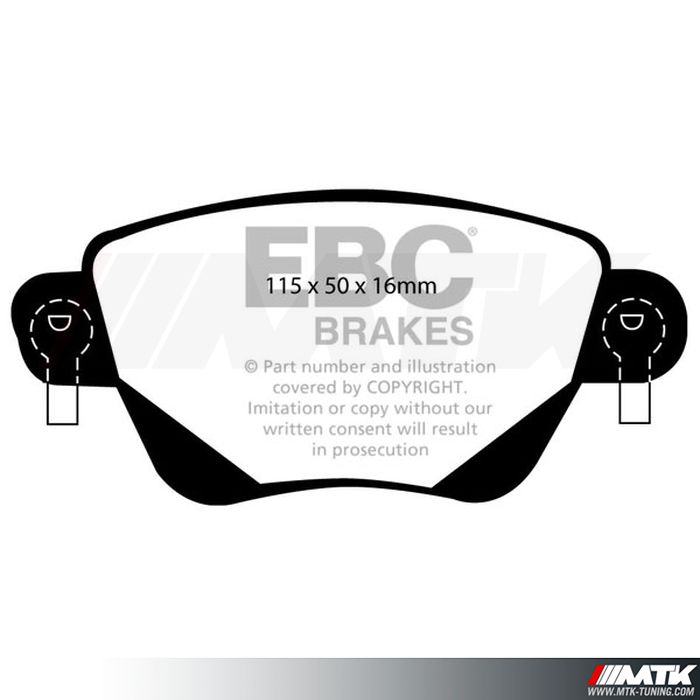 Plaquettes arrière EBC Brakes Ford Mondeo III