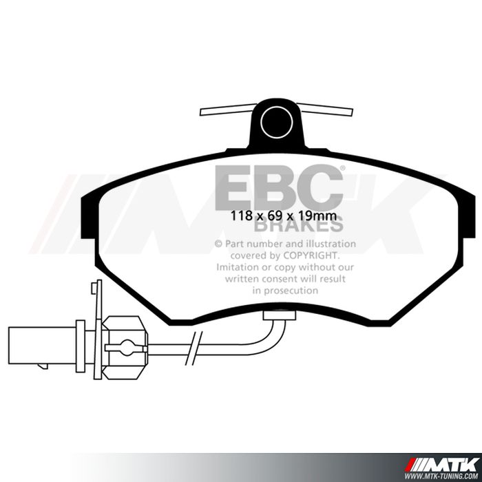 Plaquettes avant EBC Brakes Audi A4 B5