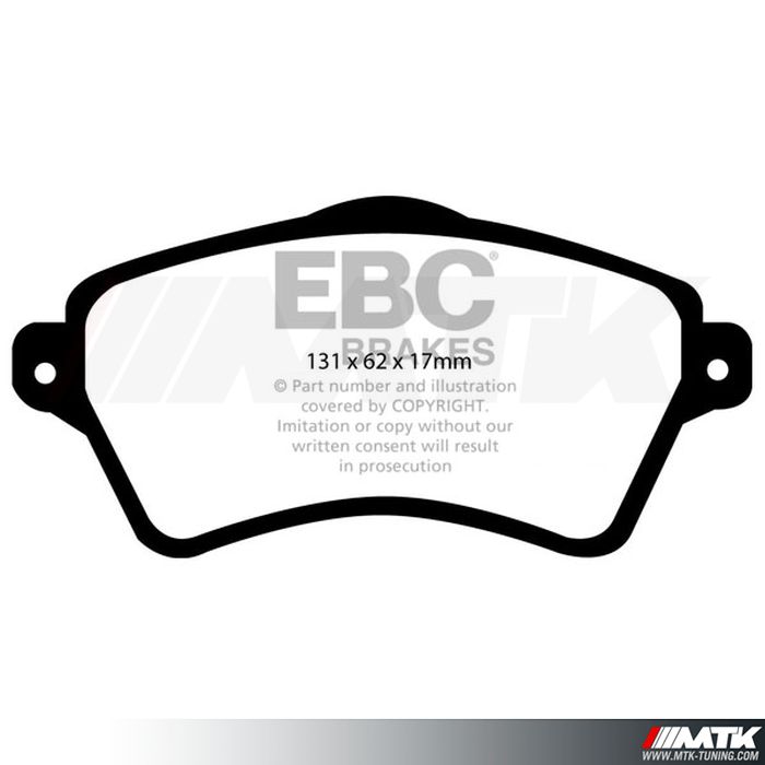 Plaquettes avant EBC Brakes Land Rover Freelander