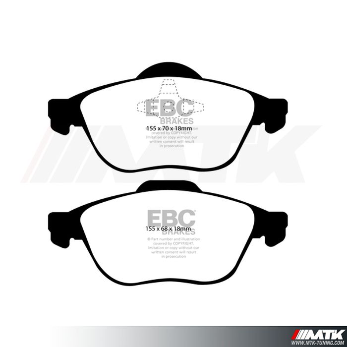 Plaquettes avant EBC Brakes Renault Vel Satis