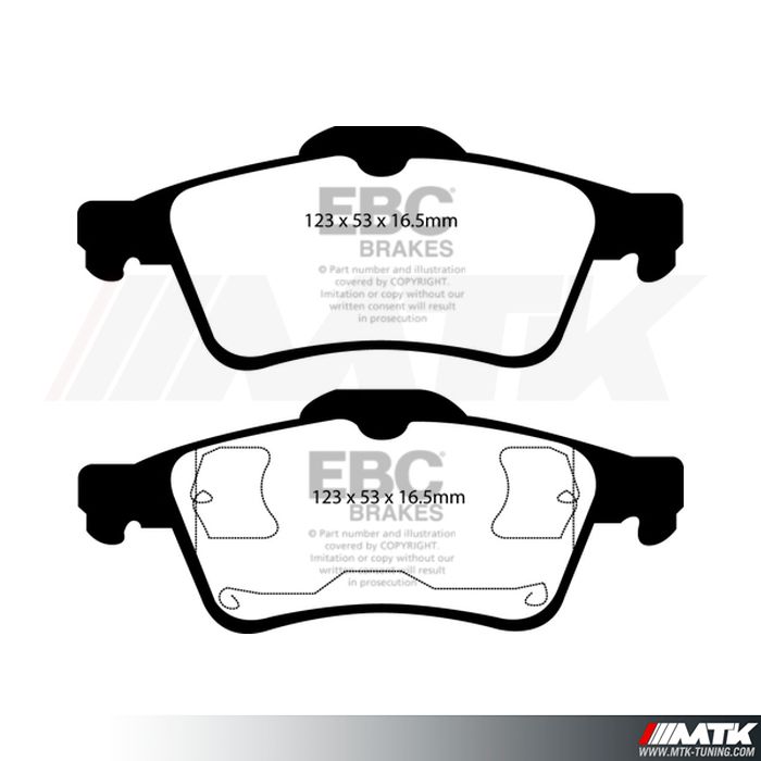 Plaquettes arrière EBC Brakes Renault Laguna 2