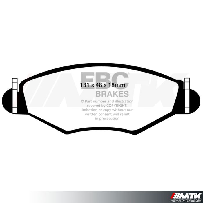 Plaquettes avant EBC Brakes Peugeot 306