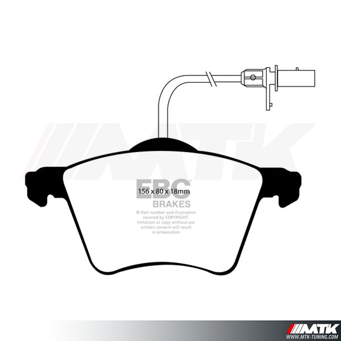 Plaquettes avant EBC Brakes Volkswagen Transporter