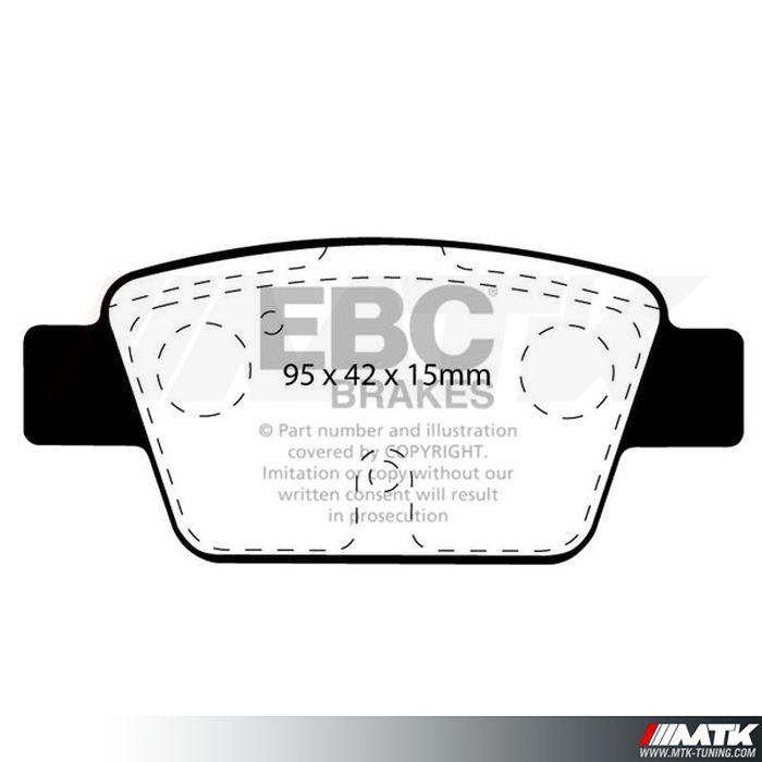 Plaquettes arrière EBC Brakes Fiat Multipla