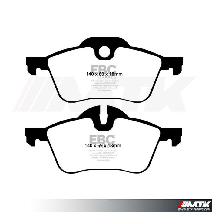 Plaquettes avant EBC Brakes Mini Mini R50 - R52 - R53