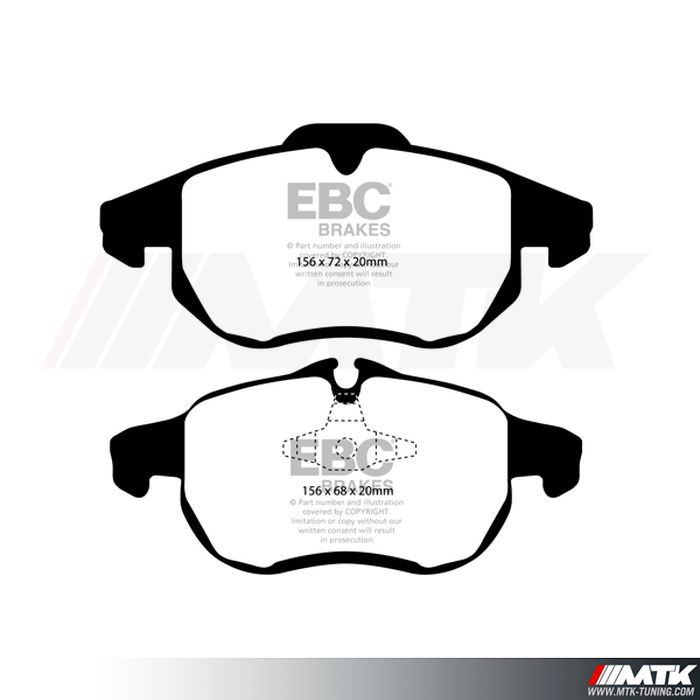 Plaquettes avant EBC Brakes Opel Vectra