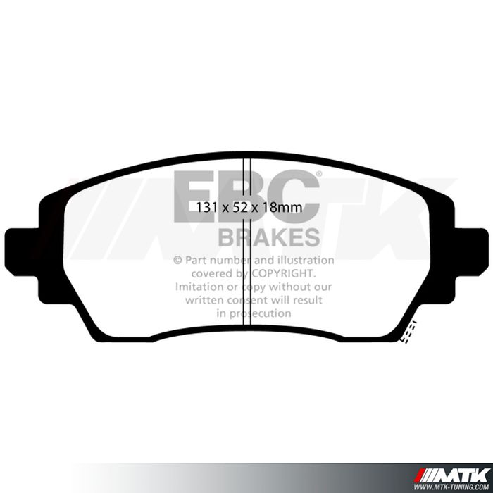 Plaquettes avant EBC Brakes Toyota Corolla