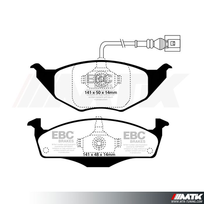 Plaquettes avant EBC Brakes Audi A2 8Z