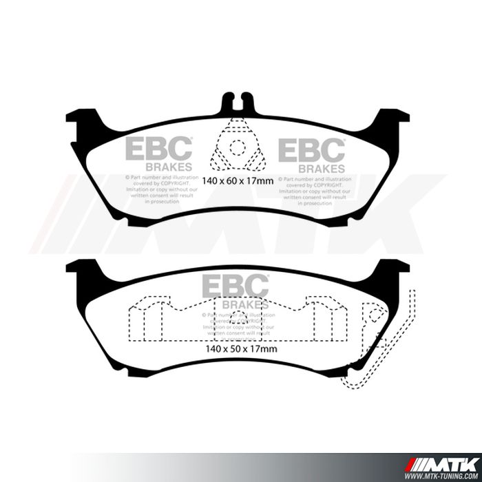 Plaquettes arrière EBC Brakes Mercedes-Benz ML W163