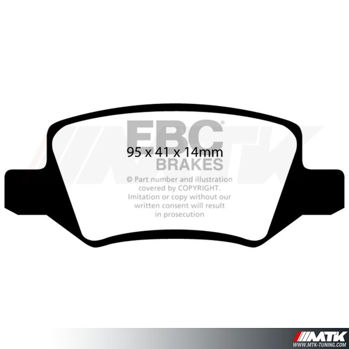 Plaquettes arrière EBC Brakes Mercedes-Benz Classe B W245