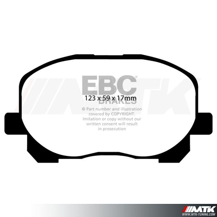 Plaquettes avant EBC Brakes Toyota Avensis Verso