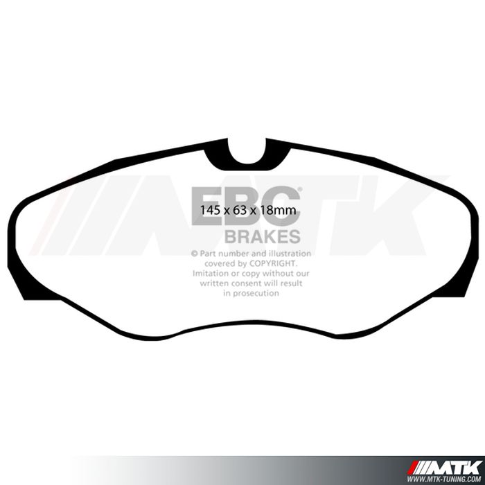 Plaquettes avant EBC Brakes Renault Avantime