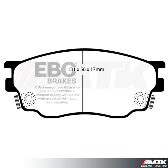 Plaquettes avant EBC Brakes Mazda 6