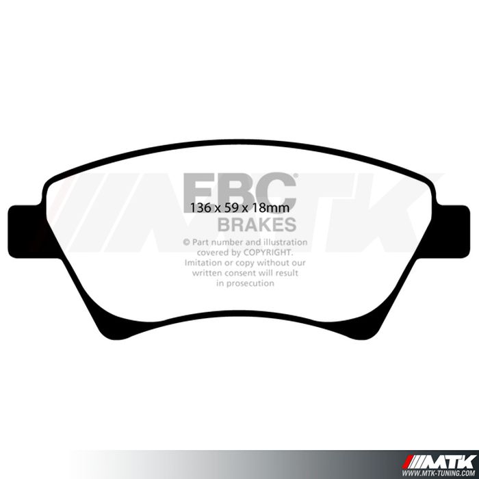 Plaquettes avant EBC Brakes Renault Scenic