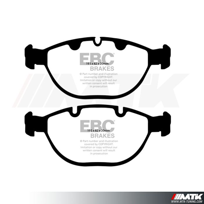 Plaquettes avant EBC Brakes Bmw X5 E53