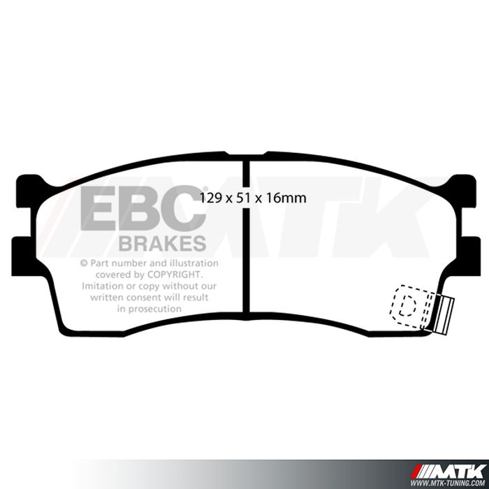 Plaquettes avant EBC Brakes Kia Rio DC