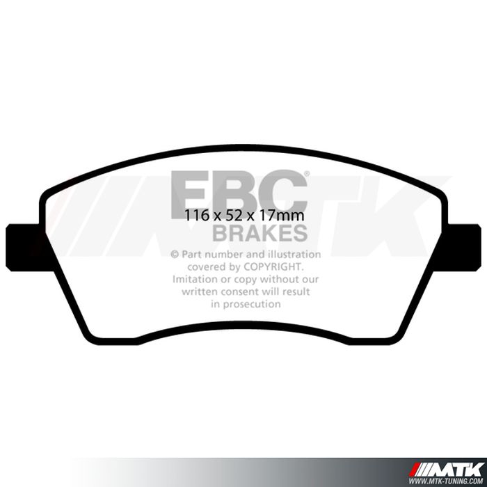 Plaquettes avant EBC Brakes Nissan Note