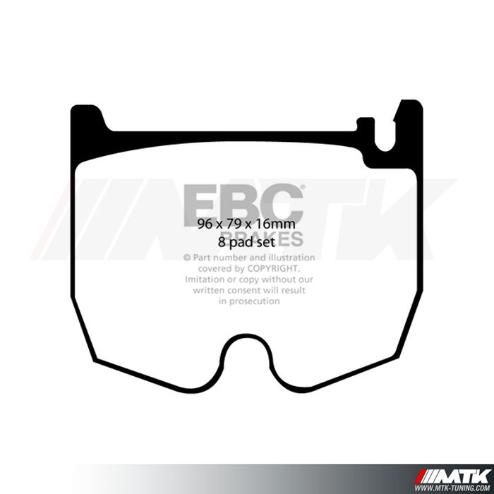 Plaquettes avant EBC Brakes Mercedes-Benz SL R230