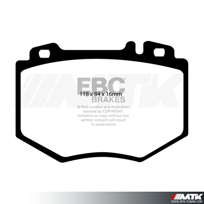 Plaquettes avant EBC Brakes Mercedes-Benz CL C215