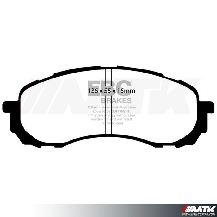 Plaquettes avant EBC Brakes Subaru Impreza