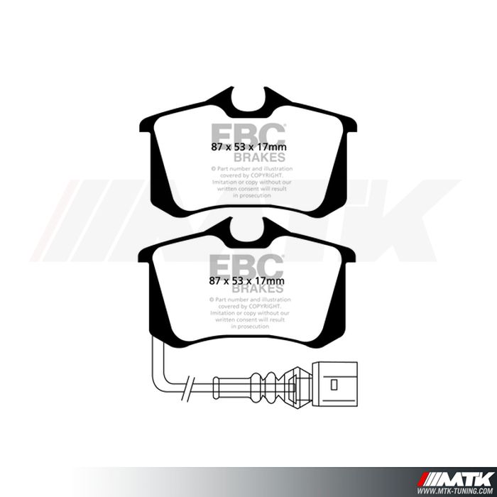 Plaquettes arrière EBC Brakes Skoda Octavia 1Z