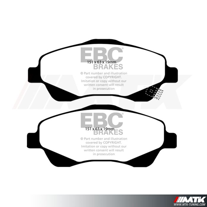 Plaquettes avant EBC Brakes Toyota Corolla Verso