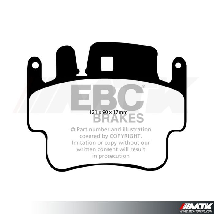 Plaquettes arrière EBC Brakes Porsche 911 type 996