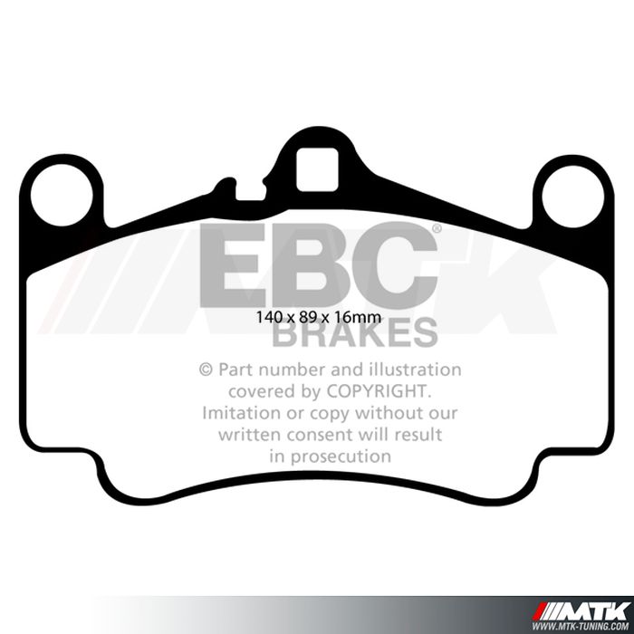 Plaquettes avant EBC Brakes Porsche 911 type 997