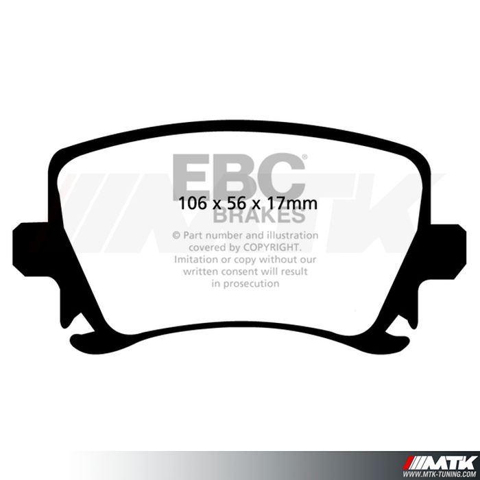 Plaquettes arrière EBC Brakes Volkswagen Touran