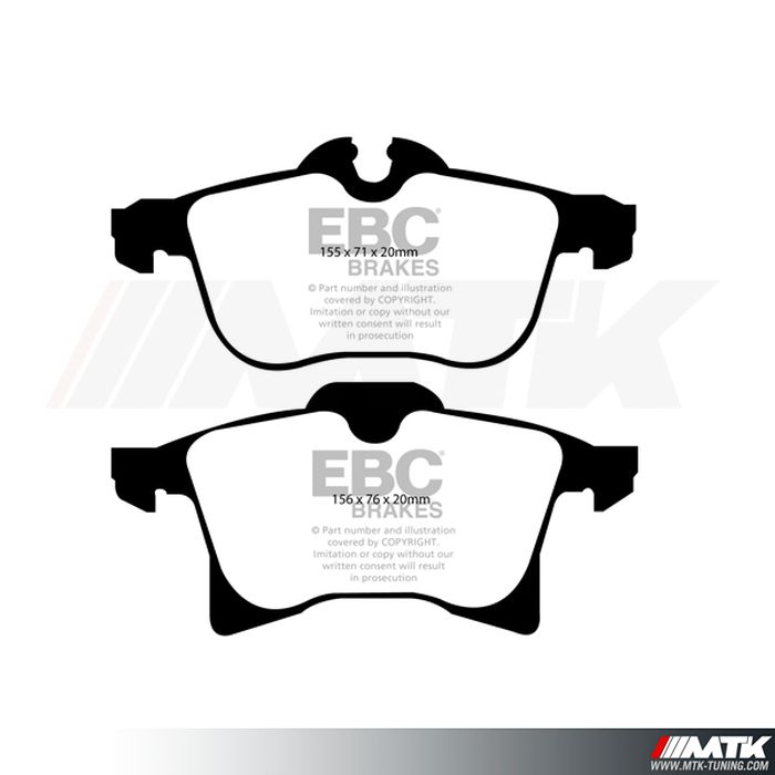 Plaquettes avant EBC Brakes Opel Corsa C