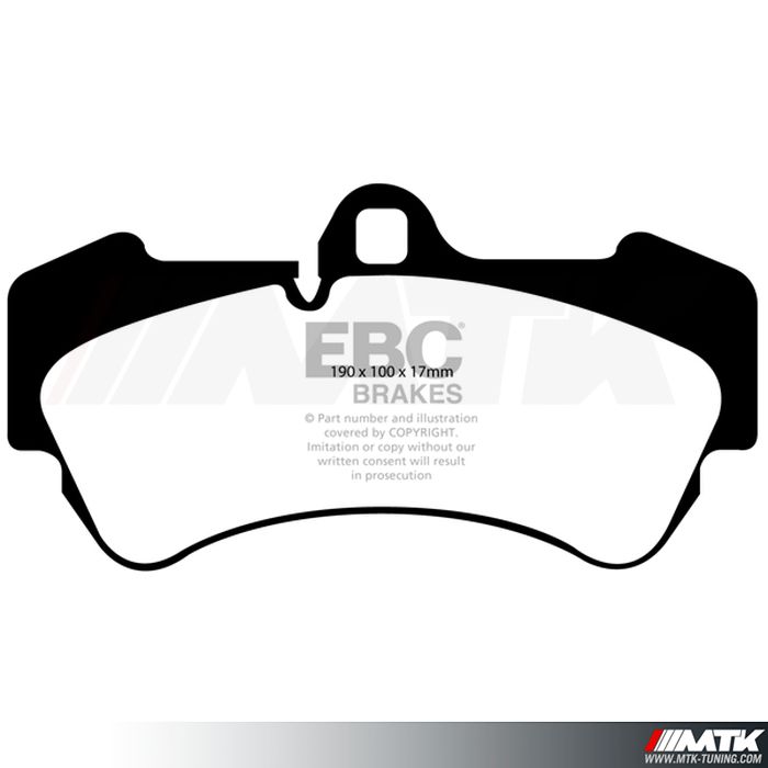 Plaquettes avant EBC Brakes Porsche Cayenne 9PA