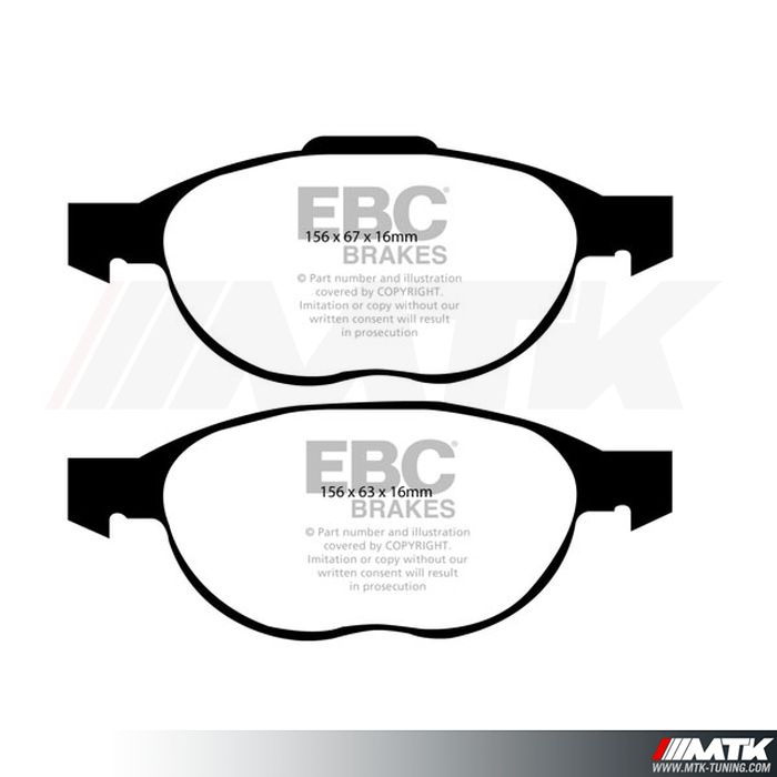 Plaquettes avant EBC Brakes Volvo C30