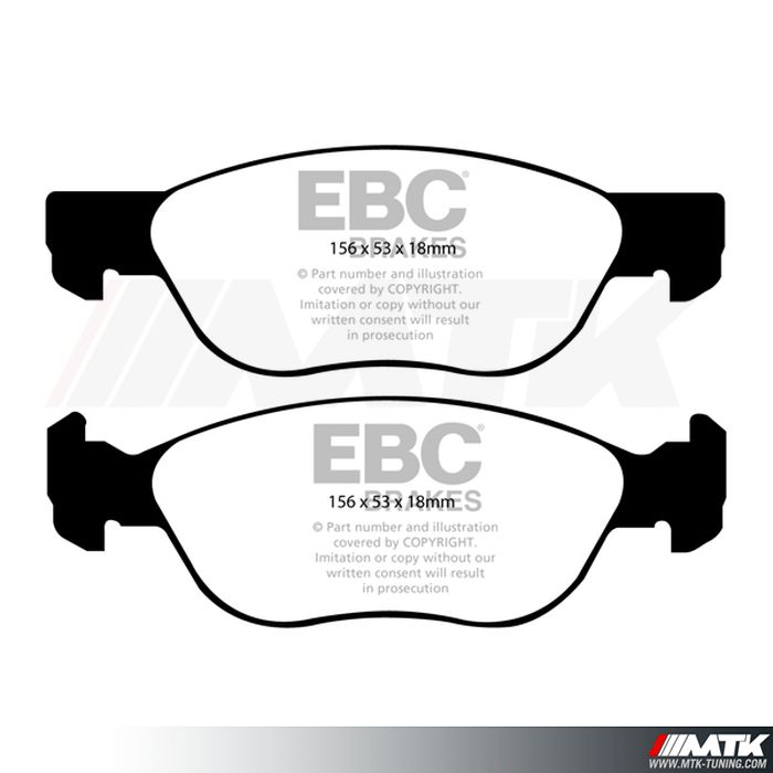 Plaquettes avant EBC Brakes Fiat Punto