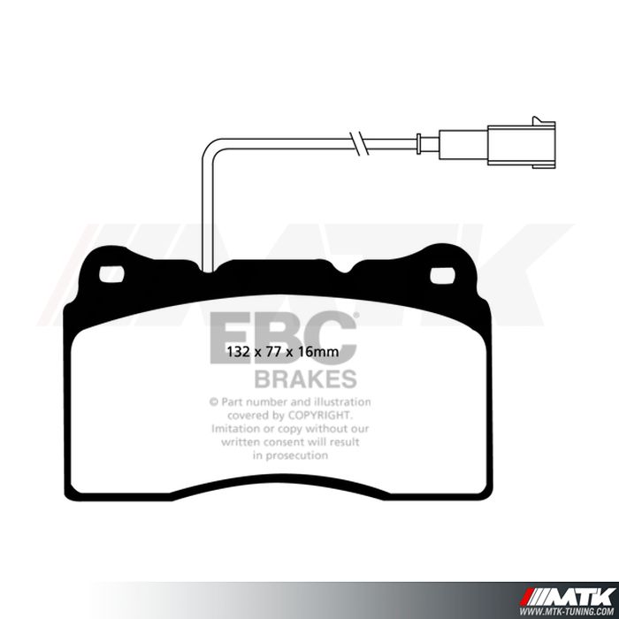 Plaquettes avant EBC Brakes Alfa Romeo 159