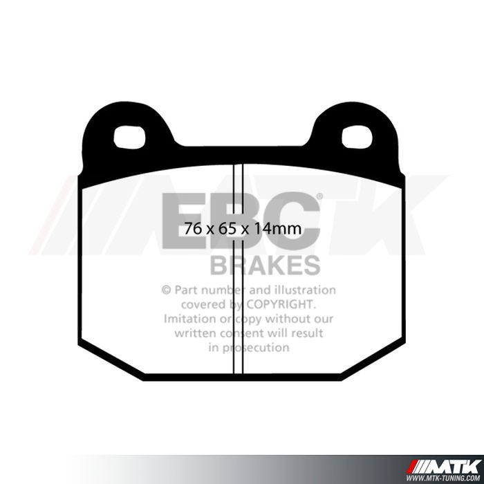 Plaquettes arrière EBC Brakes Subaru Impreza WRX STI