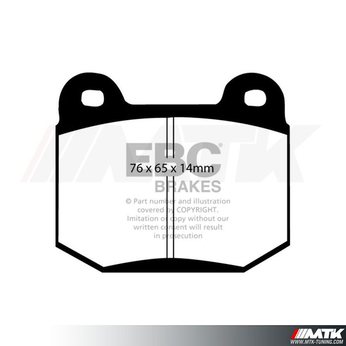 Plaquettes arrière EBC Brakes Mitsubishi Lancer Evo 6