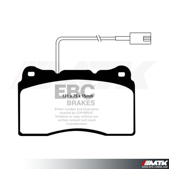 Plaquettes avant EBC Brakes Alfa Romeo 147 GTA