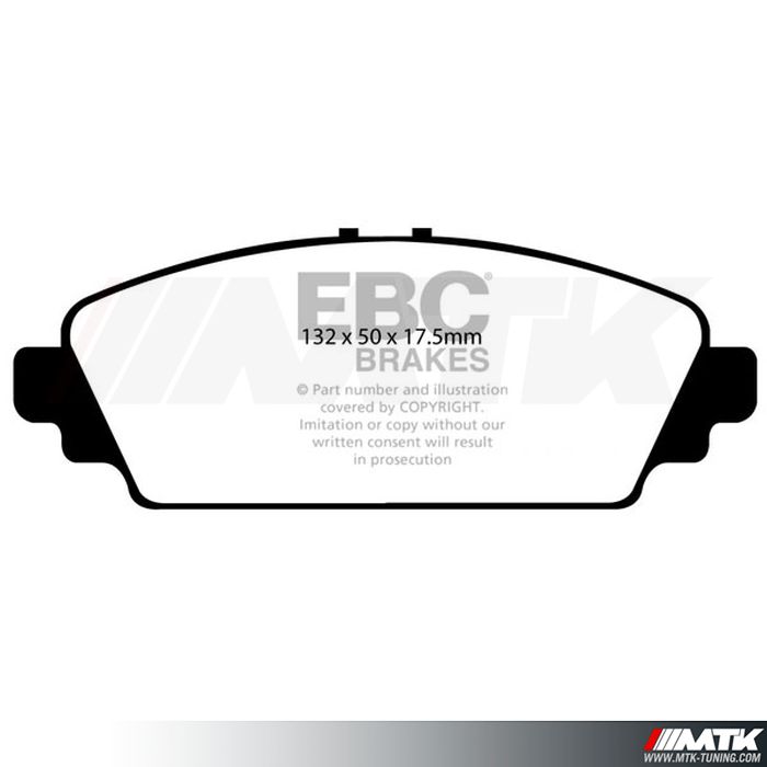 Plaquettes avant EBC Brakes Honda Civic 7