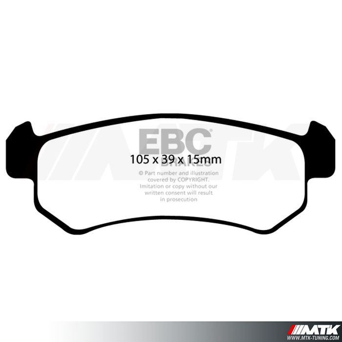 Plaquettes arrière EBC Brakes Chevrolet Lacetti