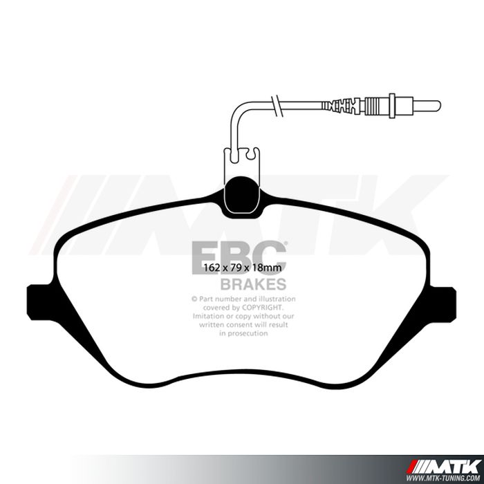 Plaquettes avant EBC Brakes DP1550