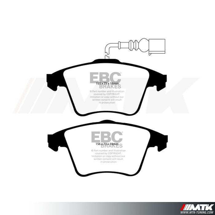 Plaquettes avant EBC Brakes Volkswagen Transporter